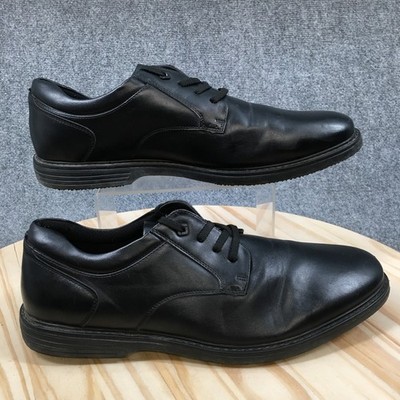 Nunn Bush Dress Shoes Mens 14M Wade Work Plain Toe Oxford Black Casual 84913-001
