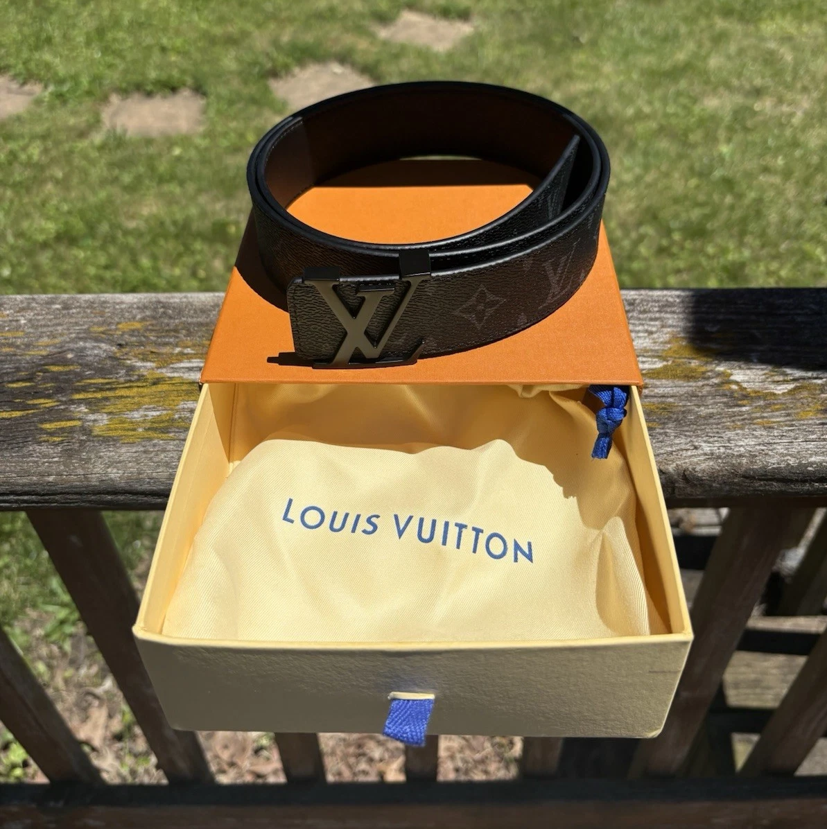 Louis Vuitton Black Belts for Men for sale | eBay