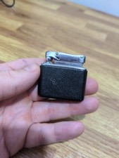 Vintage Colibri MonoGas Lighter Faux Alligator Pattern Sparking