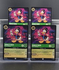 Disney Lorcana Donald Duck - Perfect Gentleman 85/204 Fabled Uncommon 4 Cards