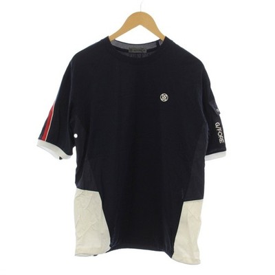 G/FORE Tshirt Cut and Sew M Navy Kurzarm Logo Mark /LP GY59 Herren