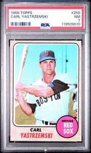 1968 TOPPS #250 CARL YASTRZEMSKI PSA 7