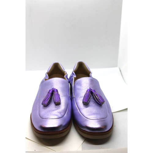 Soft Waves Lavender Metallic Tassel Loafers sz 7.5 US - Picture 2 of 6