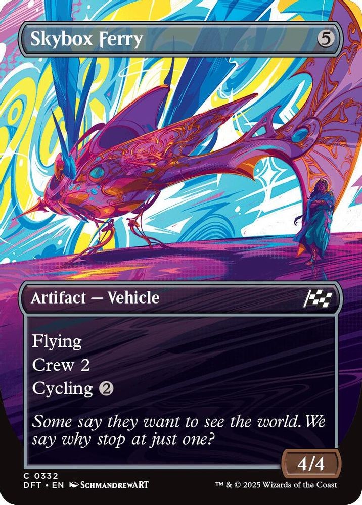 2025 Magic: The Gathering DFT Skybox Ferry Borderless (#332, Foil, C, Near Mint)