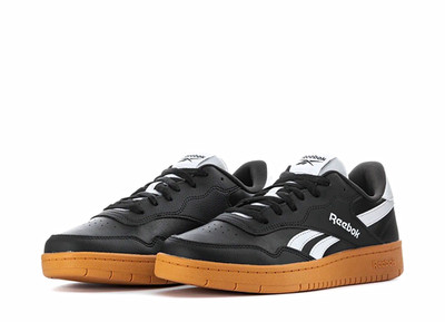 Sale Reebok BB 1000 Black/White/Brown Gum Low Top Lace Up Sneakers 100232300