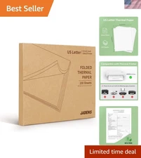 Eco-Friendly 8.5''×11'' Quick-Dry Thermal Paper - 200 Sheets, Jam-Free Printing