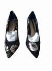 CHRISTIAN SIRIANO Black Floral Pointed Toe High Heel Pump Shoes Size 8 NEW — photo 3