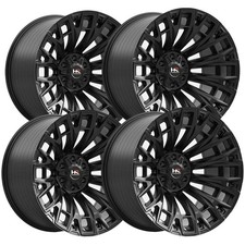 Set Of 4 Hardrock Off-road H110 17x9 6x5.5 -12mm Satin Black Wheels Rims Set Of 4 Hardrock Off-road H110 17x9 6x5.5 -12mm Satin Black Wheels Rims