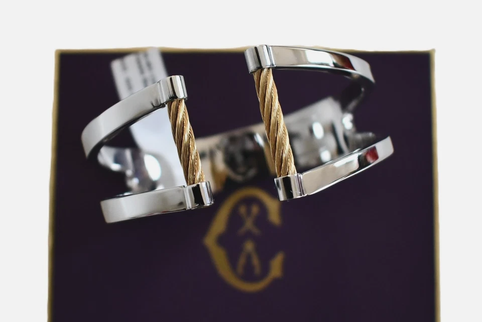 Nuevo Brazalete CHARRIOL Geneve CASSIC PVD Acero Talla M Foto 4 de 4