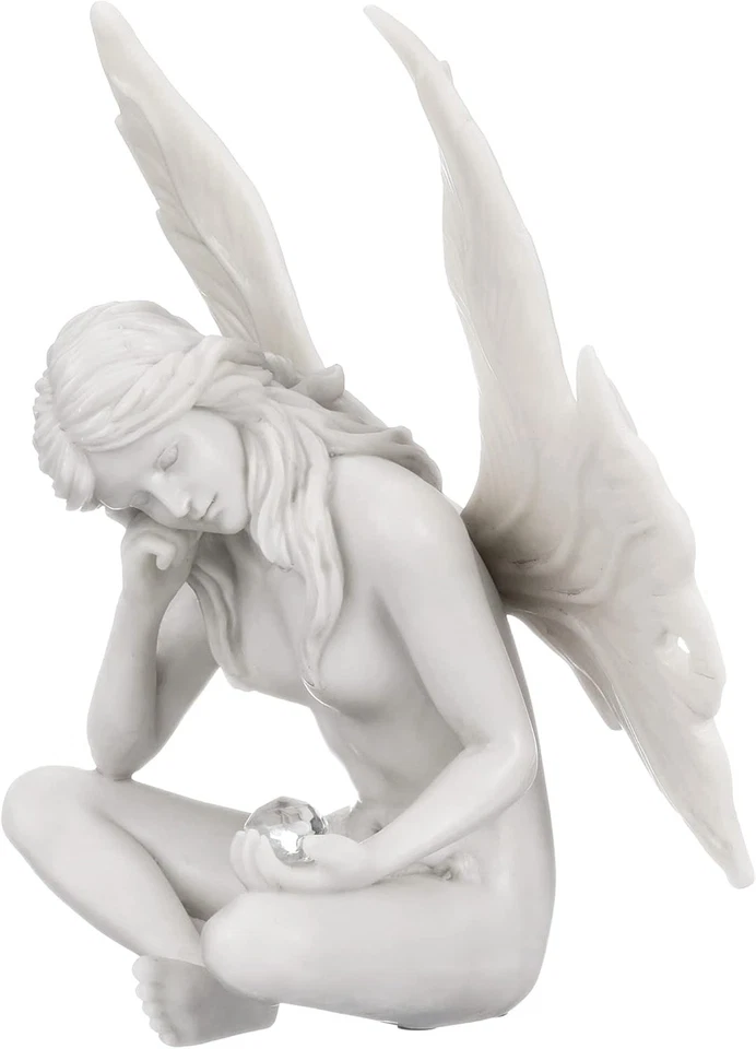 Estatuilla Estatua Mujer Hada Jardín Secreto Mirando Toscano Diseño, 7 pulgadas... Foto 3 de 4