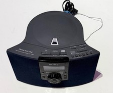 Sony Dream Machine ICF-CD823 CD Alarm Clock-AM/ FM-Corded-2000-Tested/Works