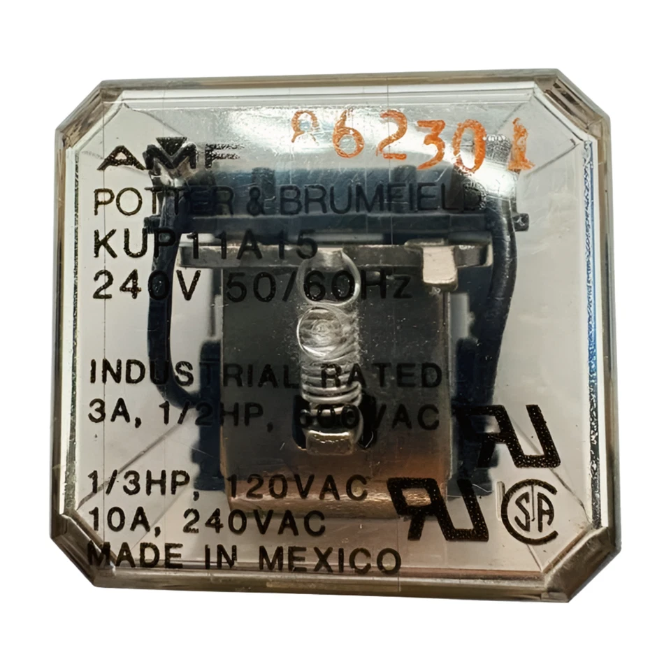 Potter & Brumfield KUP11A15 Relay, 240V, 50/60Hz, 30A 1/2HP 600VAC,  1/3HP 120VA - Image 2 of 4