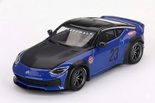 Mini GT 1:64 scale diecast model of the Nissan Z LB Nation Works Seiran Blue .