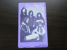 Deep Purple Japan Promo Phone Card from Warner Pioneer Ritchie Blackmore Gillan