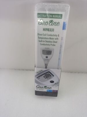 For Hana HI98331 microcomputer soil conductivity EC - temperature °C tester #F11