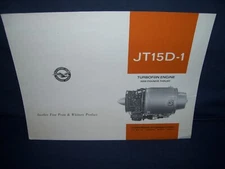 Vintage Pratt & Whitney JT15D-1 Sales and Spec Sheet 1969 United Aircraft