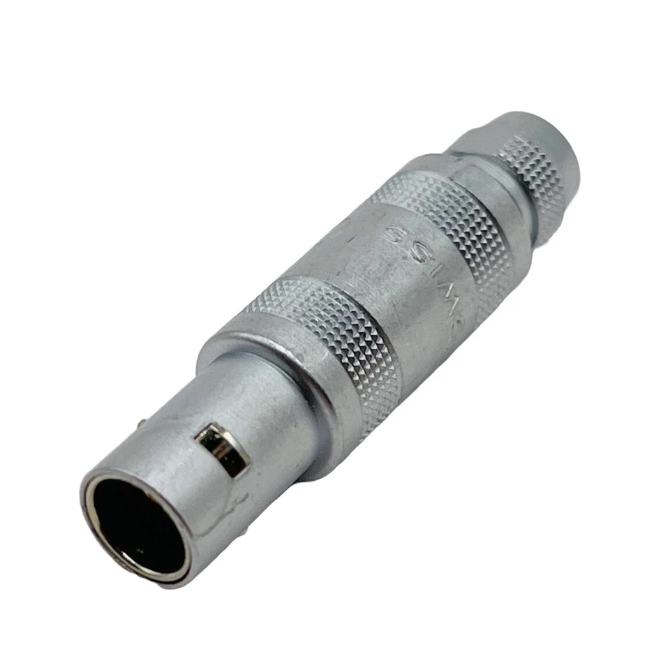Lemo Swiss S Series FFA-0S-302 2-Contact Straight Plug Cable Collet Push-Pull - Image 2 of 4