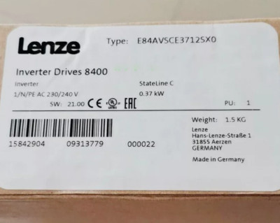 NEW E84AVSCE3712SX0 Lenze Frequency Inverter Module E84AVSCE3712SX0