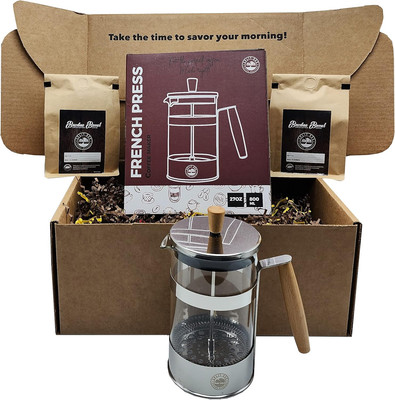 Gift Set for Men and Women with 2 Pack Organic Bourbon Barrel Aged Whole Bean...