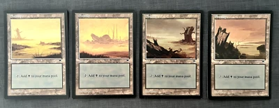 4 x SWAMP A B C D Tempest 1997 Basic Land Card MTG MAGIC THE GATHERING - Photo 1/2
