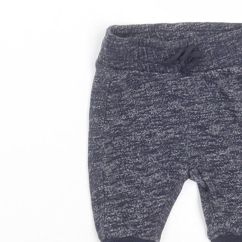 Nutmeg Baby Blue Cotton Jogger Trousers Size 03 Months Drawstring eBay