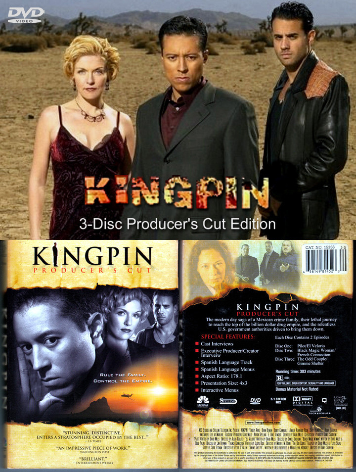 DVD 3-Disc KINGPIN PRODUCER'S CUT 2003 NBC TV Miniseries Sheryl