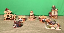 Lot of 4 Assorted Boyds Bears Figurines  3 Misc Mice Figurines