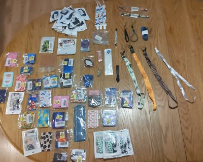 Lot 37 ID Badge Holders 26 lanyards, Luggage ID Tags New! Free Shipping