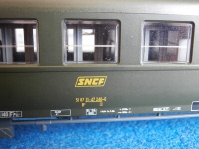 Rame SNCF Roco 44631 – Voiture B 11 De 2e Classe Verte, Occasion TBE