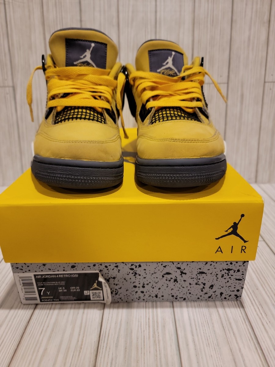 Air Jordan 4 イエロー 28センチ Size 7 Nike Air Jordan 4 Retro Lightning Yellow & Black 2021