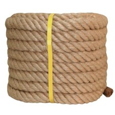 Twisted Manila Rope Jute Rope 1 Inch x 50 Feet Natural Thick Hemp Rope forCrafts