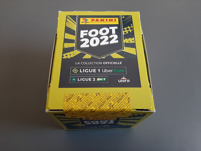 Panini Foot 2022 Ligue 1 Sticker Display - 50 Tüten sealed * Mbappé, Messi