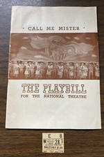Vintage 1947 National Theatre Playbill & Ticket Stub CALL ME MISTER Jane Kean