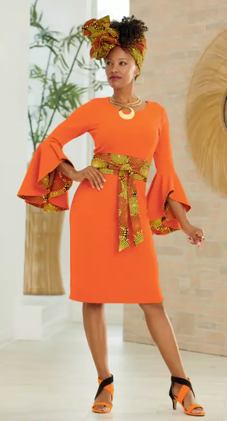 Orange church dress sales