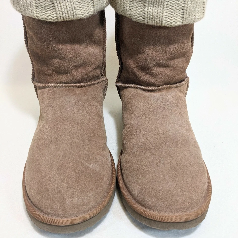 Botas de Gamuza 10 Tostadas Lana Merino Forradas Cable Tejido Pullon Boho Snow Bunny Australia Foto 3 de 4