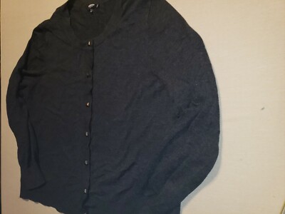 Premise Studio Women Cardigan Sweater Bead Button Long