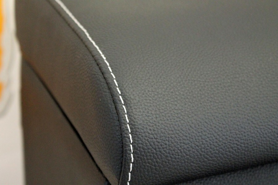 LRI front centre arm rest cubby box white stitch Fit Land Rover Defender 90 1...