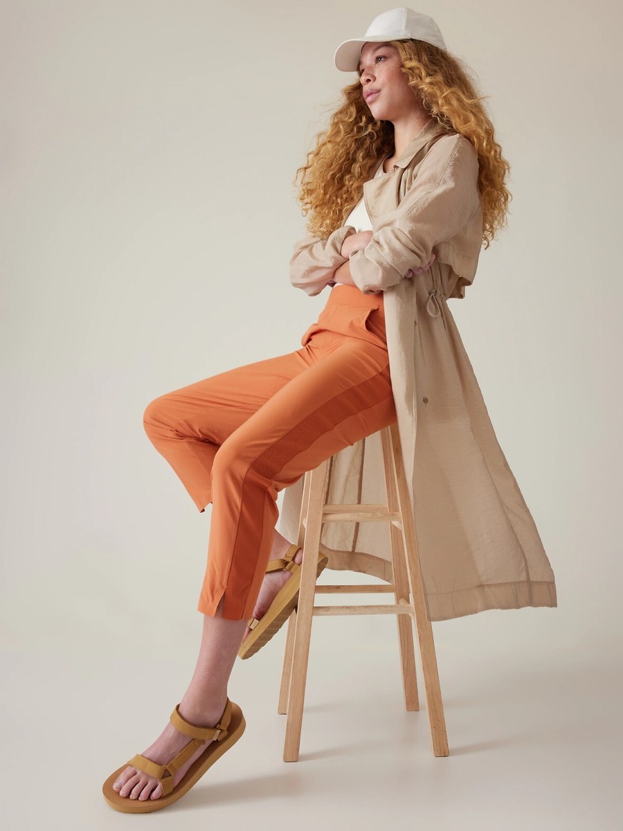 NWOT Athleta Arrival Trench Coat, Ecru SIZE LT L T #587732 X0715H