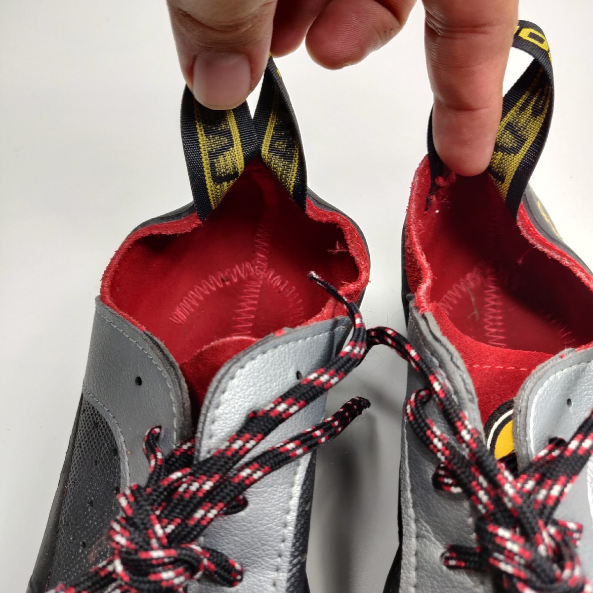 La Sportiva Nago Men\'s and Women’s Red and Gray Lace-Up Climbing Shoes La Sportiva Nago Climbing Shoes UK7.5 US8.5 | Mercari main image 3
