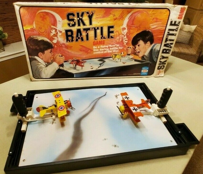 JEU VINTAGE RETRO Sky Battle Arxon Ideal Toy boite très bon état incomplet avion EUR 150,00 - FR