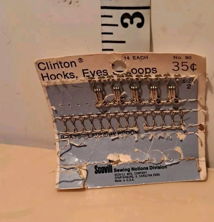 Talon American 36 juegos de ganchos para sujetador de latón a prueba de herrumbre talla 1/2/3 Foto 3 de 3