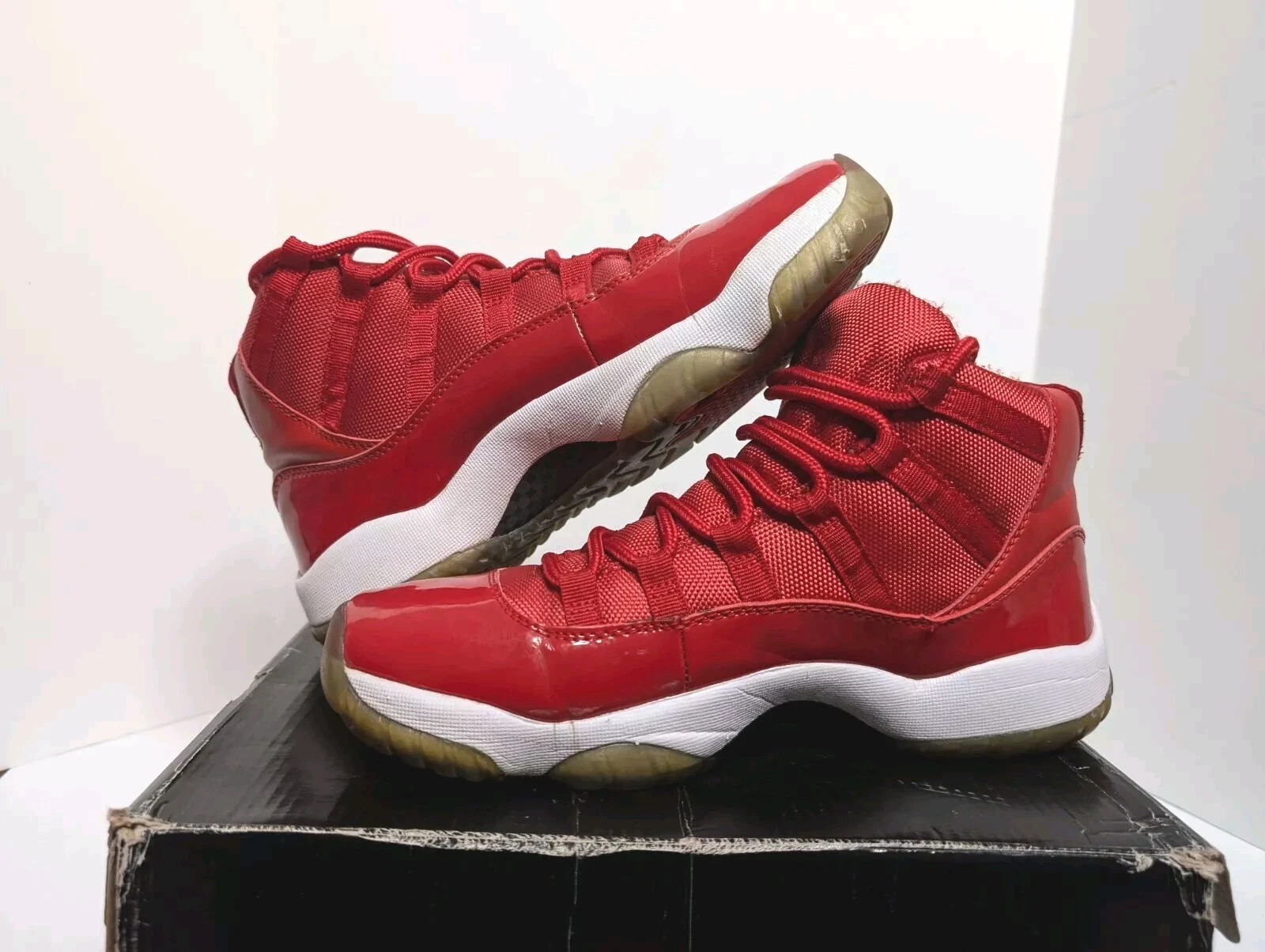Air Jordan 11 xi Retro Win Like 96 Palestra Rosso 378037 623 Uomo Taglia 9 5