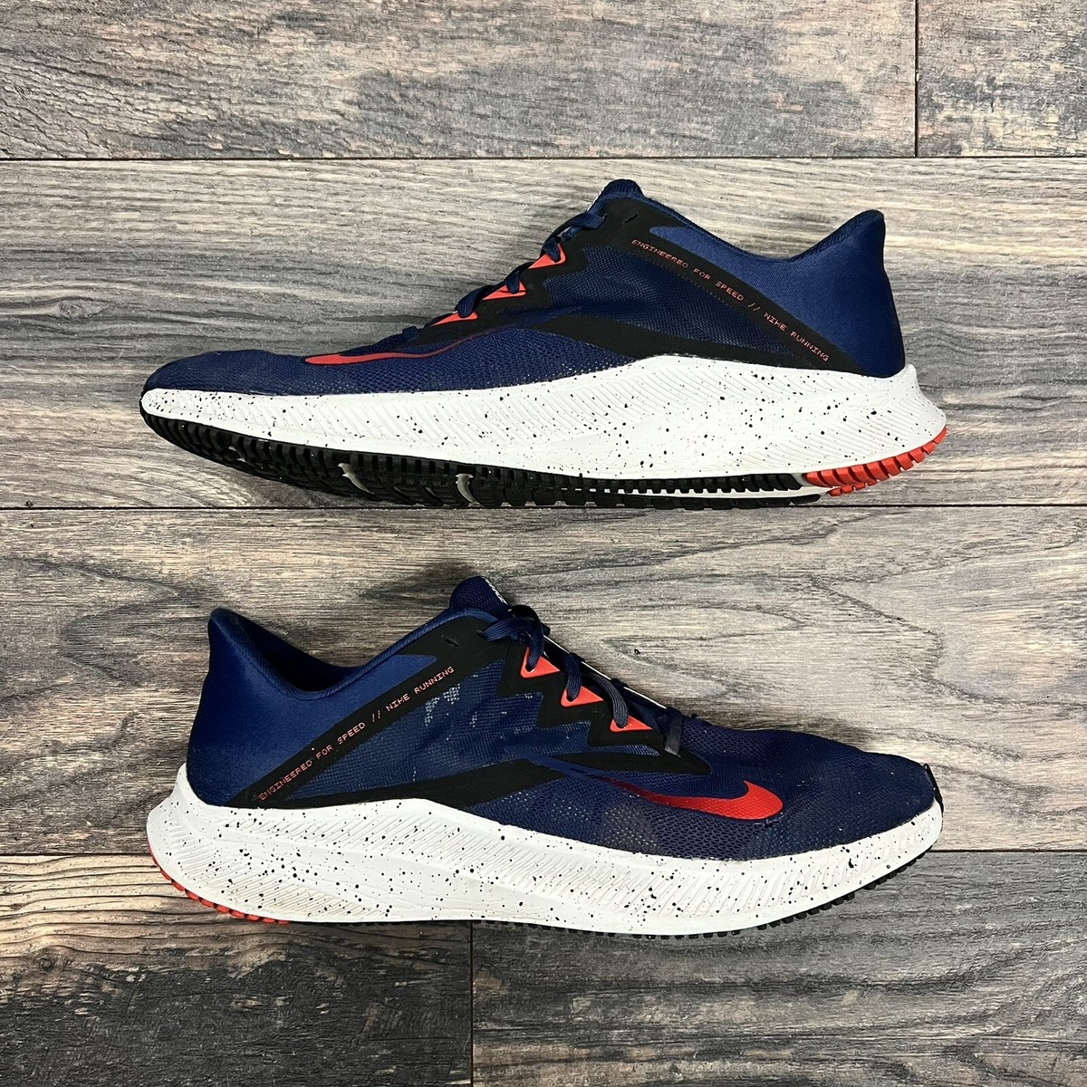 Nike Quest Men's Size 12 Navy Blue Red Running Shoes DC2037-400