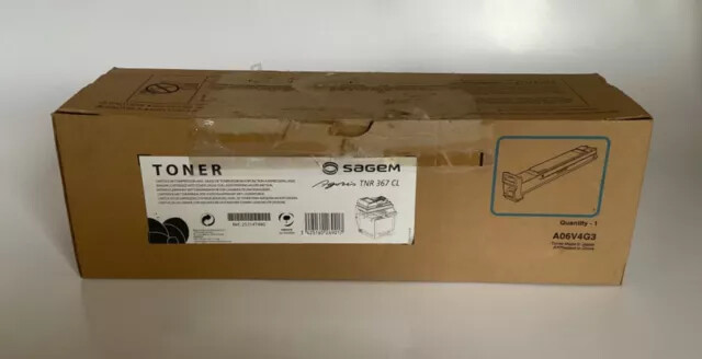 Toner Sagemcom TNR 367 CL A06V4G3 Cyan anti-bavure pour des documents impeccables