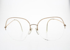 VTG LOGO PARIS OVERSIZED GOLD HALF RIM 54/18-135 MM MADE IN FRANCE Frames Only