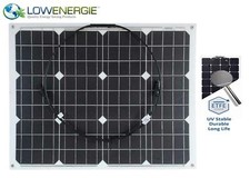 50w Flexible Solar Panel PV Photo-voltaic Boat Marine Caravan Home White