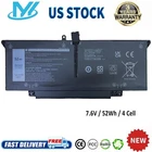 JHT2H Battery For Dell Latitude 7310 7410 Series 0WY9MP 04V5X2 HRGYV 0HRGYV P34S