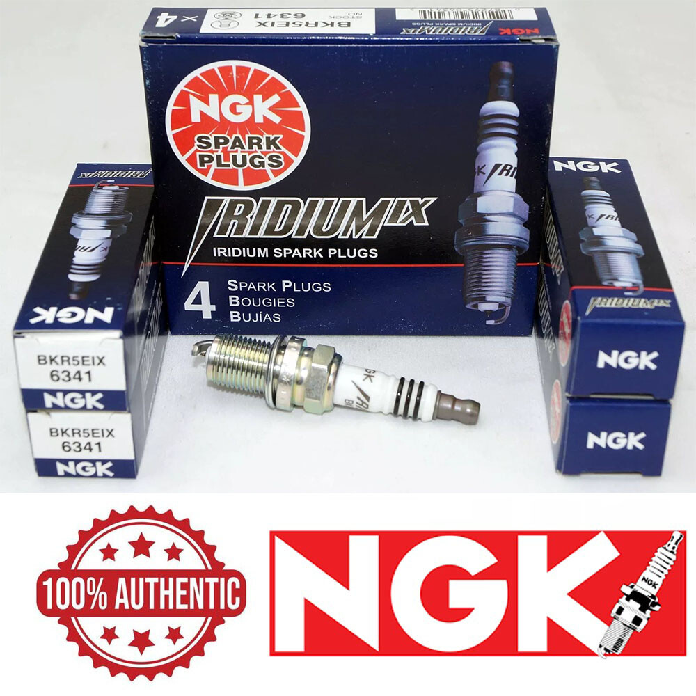 NGK BKR5EIX / 6341 4 X IRIDIUM IX Resistor Performance Power Spark Plugs
