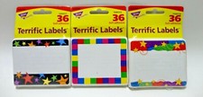 3-Packs of 36 Self-Adhesive Colorful Creations "Terrific Labels" Variety Pack