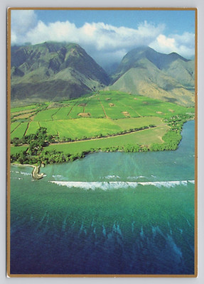 The Valley Isle West Maui Mountains Aerial View Postcard